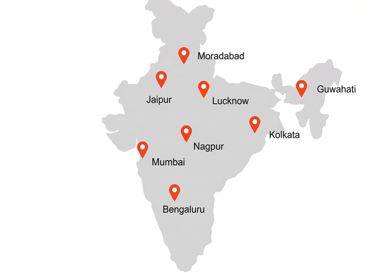 Terotech Pan-India Network Map
