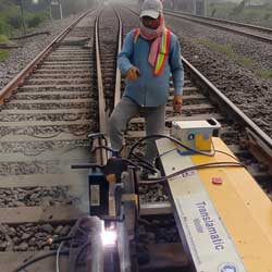 Welding using Translamatic Robotic Welder